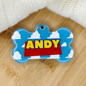Toy Story Dog Tag, Disney Dog Tag, Personalized Pet Tag, Custom Dog Tag, Resin Dog Tag, Pet ID, Cat Name Tag, woody dog tag, buzz light year