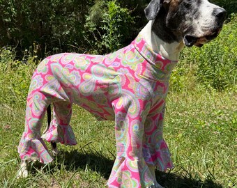 Disfraz hippie para perro, disfraz personalizado para razas de perros gigantes, disfraz de gran danés para Halloween, disfraz para perros para festivales, disfraz extragrande para perros para Halloween
