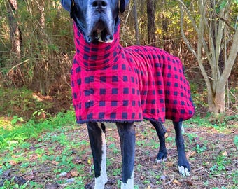 Great Dane coats for dogs, extra large dog pjs, bull mastiff dog clothes for large dogs, Sherpa dog coat, giant dog outfits for, dog jacket