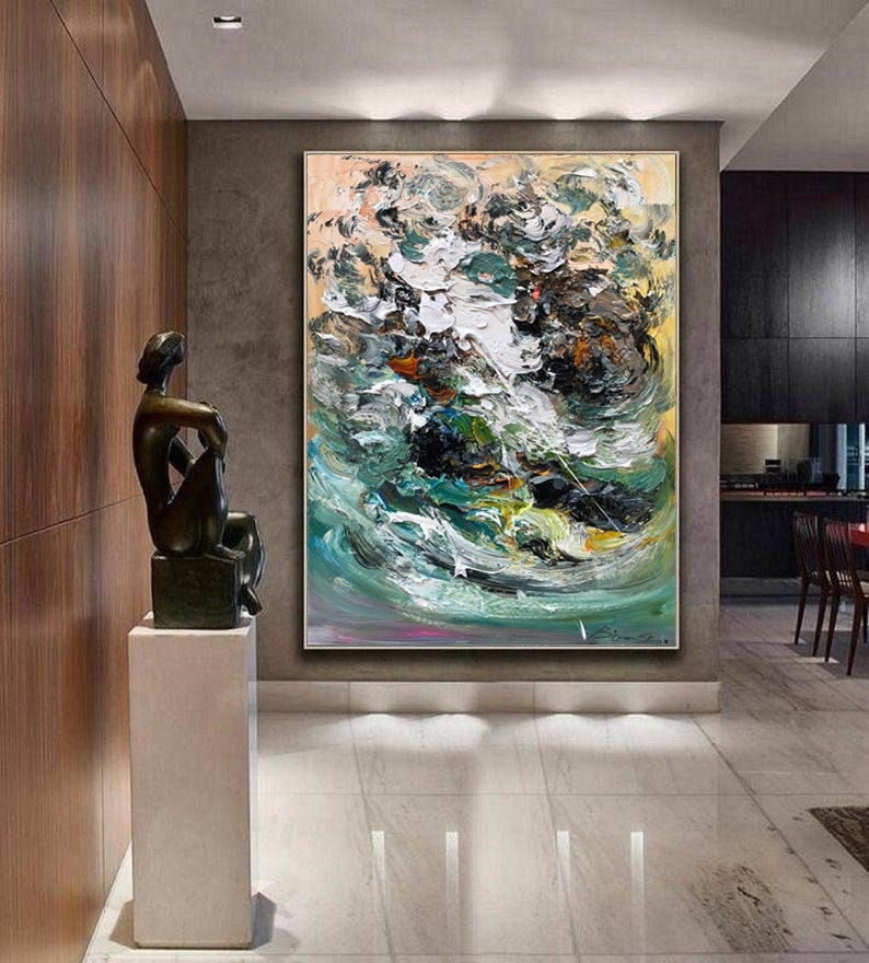 Extra Large Indianapolis Mall Wall Max 74% OFF Art A Painting Textured Original