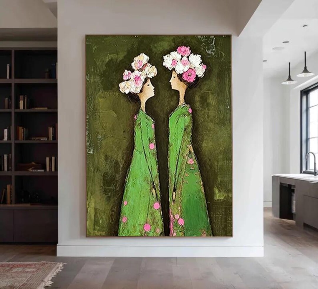 Original Textured Wall Art - Wabi Sabi Abstract Woman Figure | Handmade ...