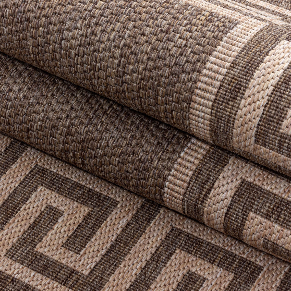 Indoor Outdoor Carpet Sisal Look Flat Weave Soft Rug Roman Etsy