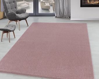 Bajo alfombra de pelo Rosa moderno monocromático salón alfombras colores sólidos