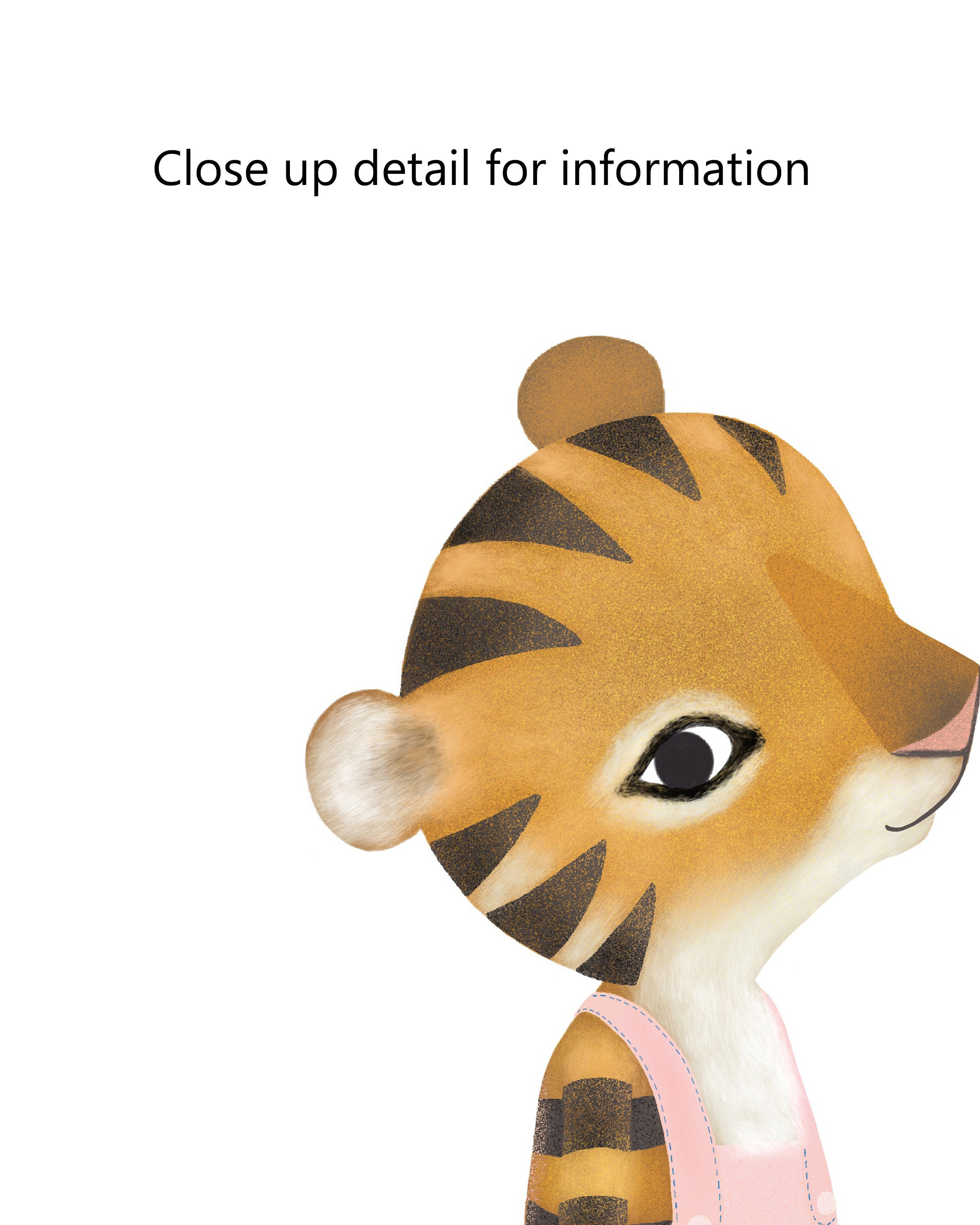 Tiger Printable Baby Tiger Printable Pink Tiger Nursery - Etsy