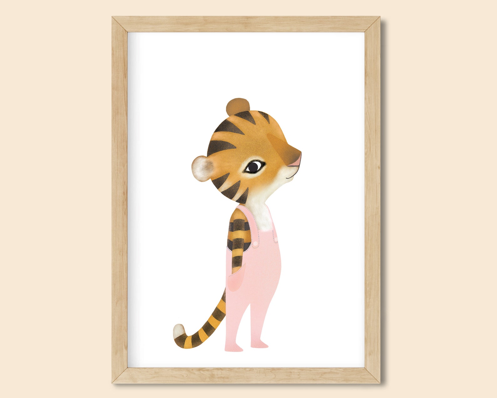 Tiger Printable Baby Tiger Printable Pink Tiger Nursery - Etsy
