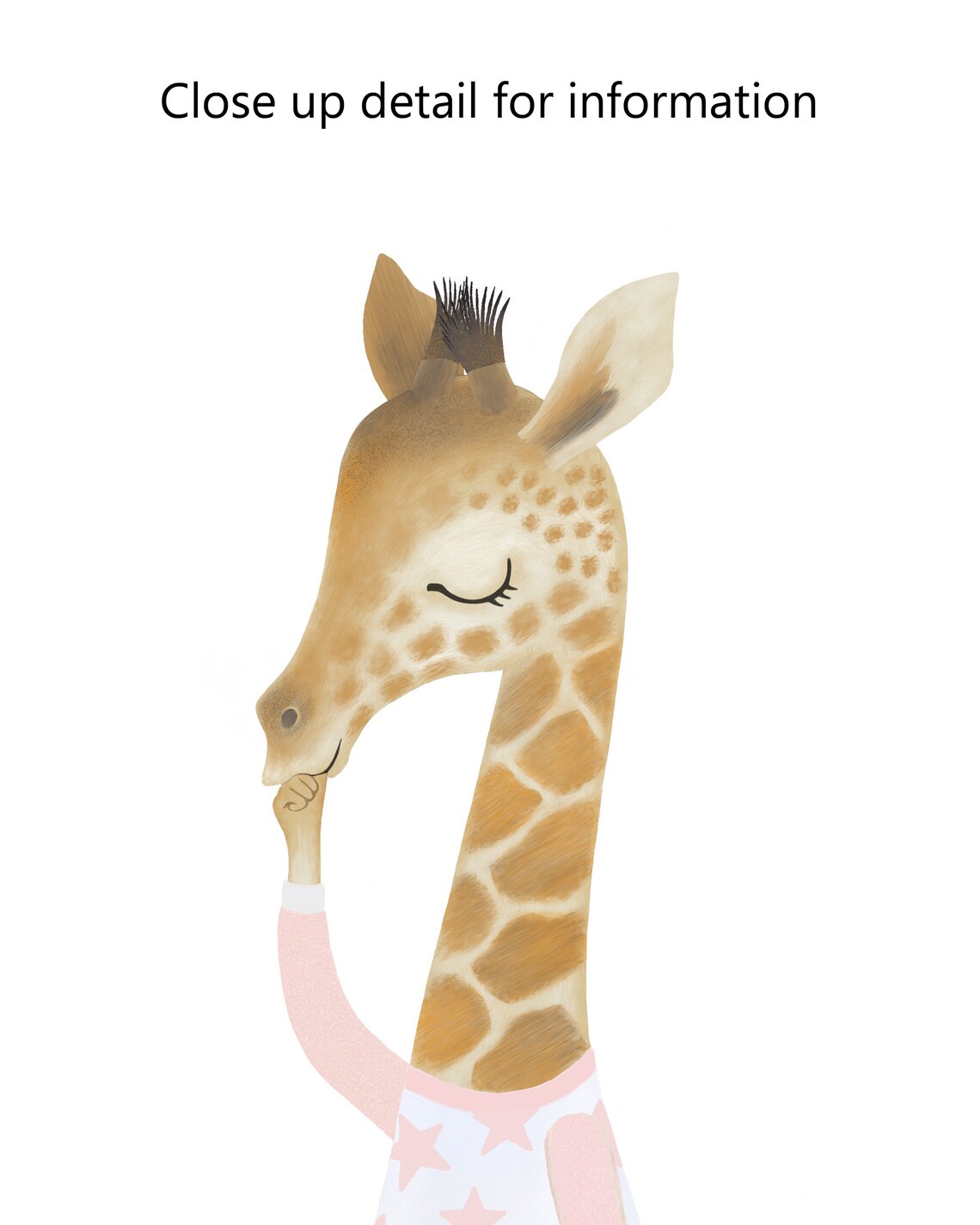 Baby Giraffe Nursery Art Printable, Boho Pink Kids Room Animal Art. Etsy