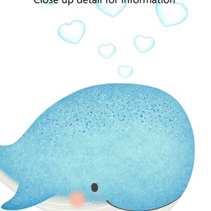 Baby Whale Printable Nautical Nursery Art Cute Whale - Etsy