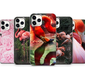 Flamingo Phone Cover Pattern for iPhone 11 SE, 7, 8+, XS, XR, Huawei P20, P30 ,P40 Pro, Samsung S10 Lite, S20, A40, A75