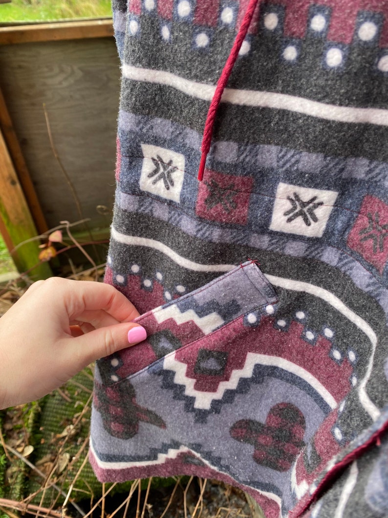 Vintage Reversible Southwestern Windbreaker Coat