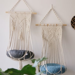 Macrame cat hamhock,macrame cat swing,boho cat bed,gifts for cat,gifts for cat lover,pet furniture,hanging cat bed,cute cat supplies