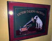 RCA Victor Phonograph Nipper Dog Cylinder Talking Machine Man Cave Bar Advertising Sign