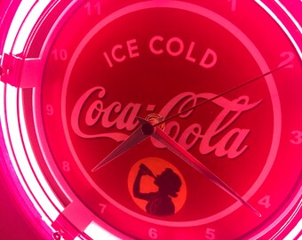 Coca Cola Coke Ice Cold Soda Fountain Diner Kitchen Man Cave Bar Advertising Sign