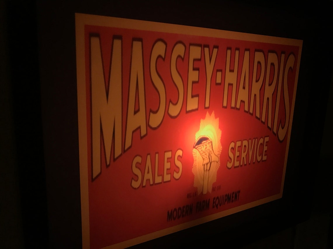 Massey Harris Sales Service Farm Tractor Barn Dealership Etsy