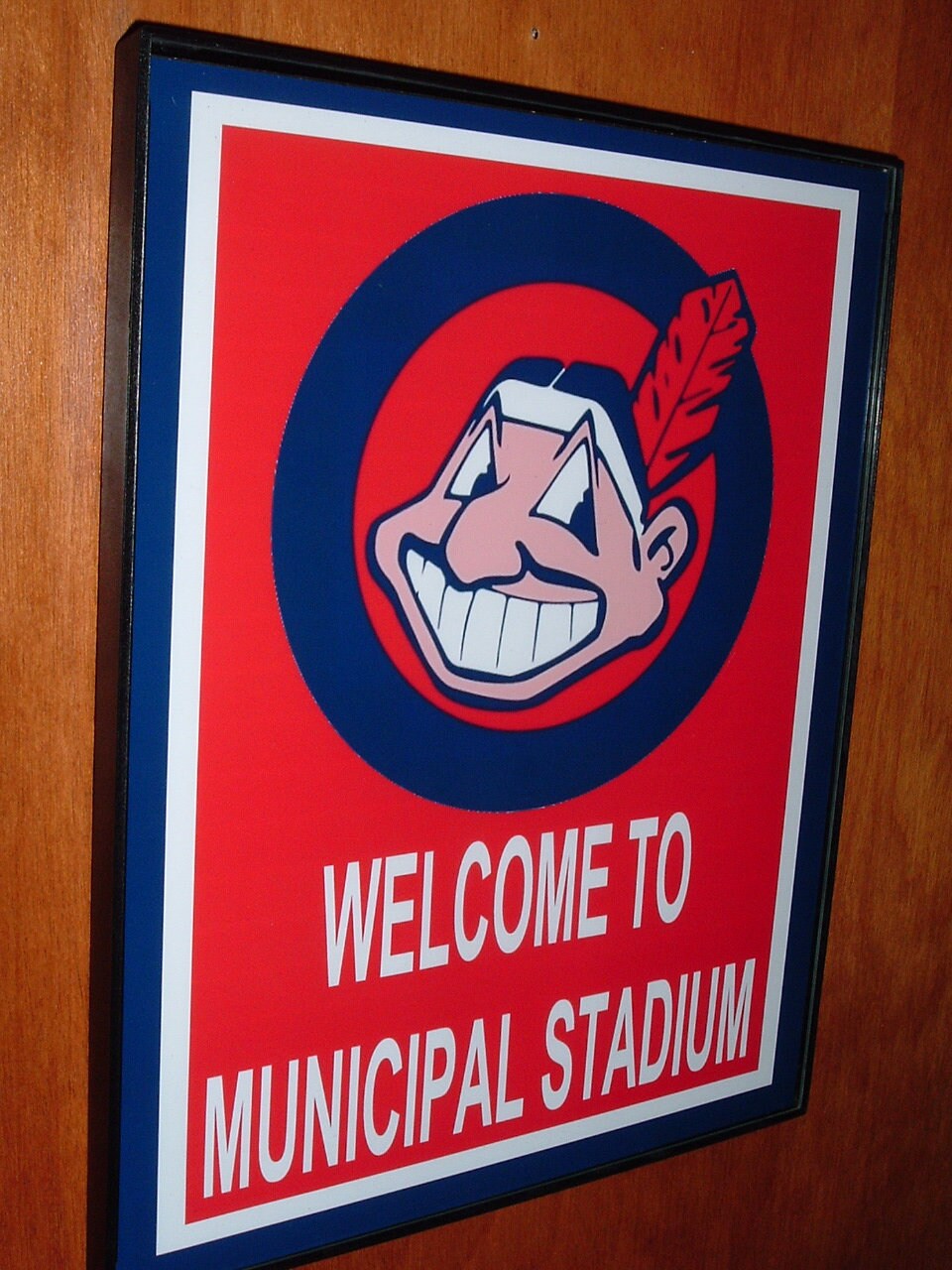 Cleveland Indians Chief Wahoo Throwback Baseball Stadium Ball | Etsy