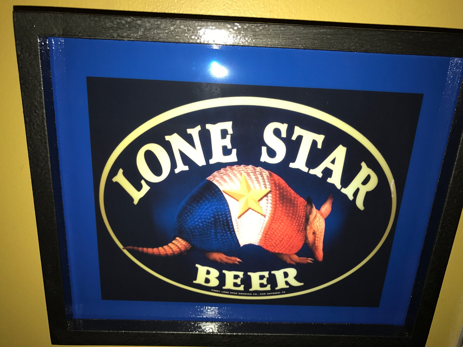 Lone Star Texas Armadillo Beer Bar Advertising Man Cave - Etsy