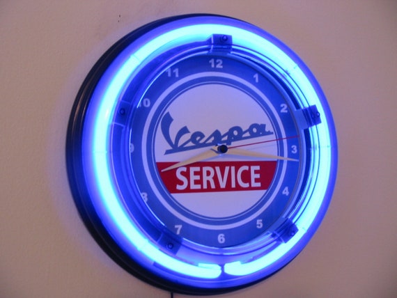 Y110B Vespa Scooter Motor For Garage Display Decor Light Sign 