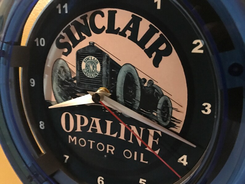 Sinclair Opaline Oil Gas Service Station Mechanic Garage Bar Etsy