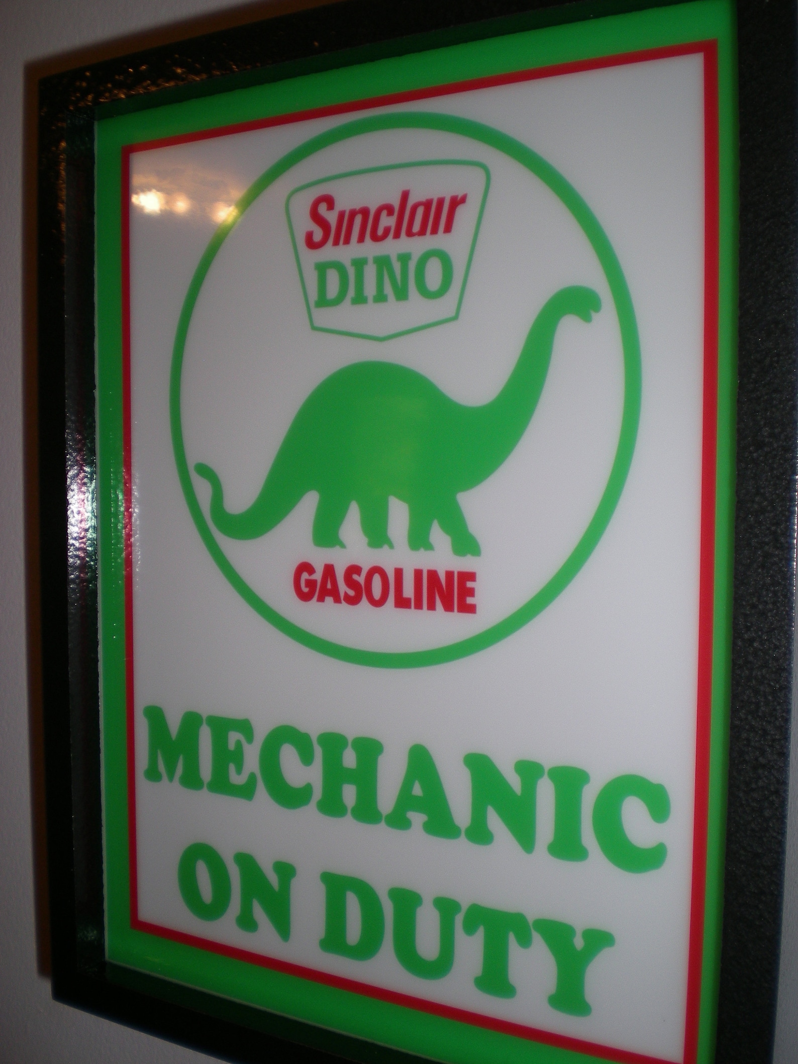 Sinclair Dino Mechanic on Duty Motor Oil Gas Service Station Etsy