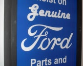 Ford FoMoCo Motors Auto GenParts Service Mechanic Garage Bar Advertising Man Cave Lighted Sign