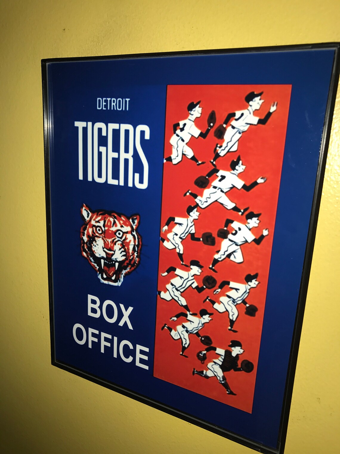Detroit Tigers Box Office Baseball Throwback Stadium Bar Man - Etsy