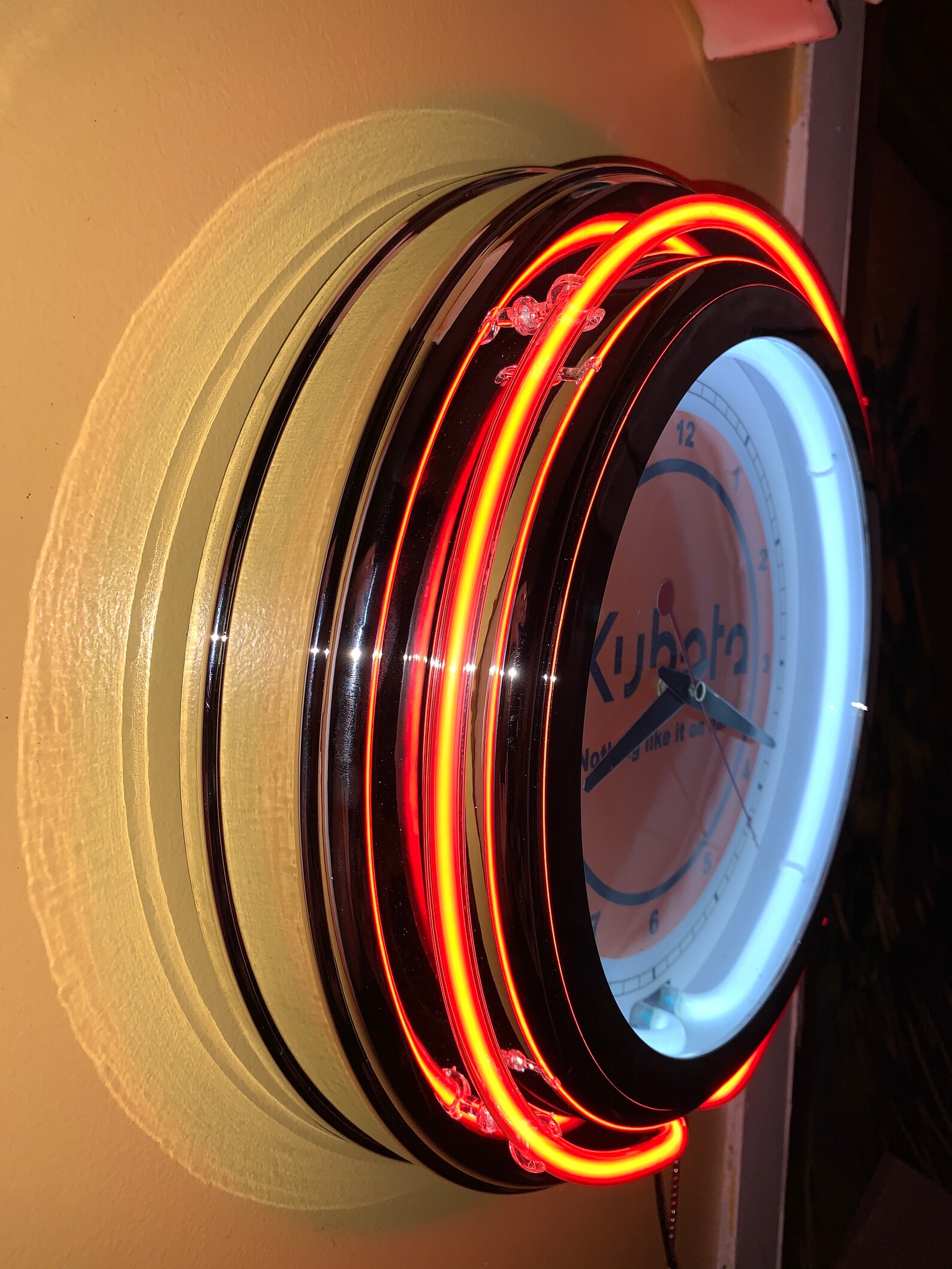 Kubota Farm Tractor Garage Bar Man Cave Orange Neon Etsy