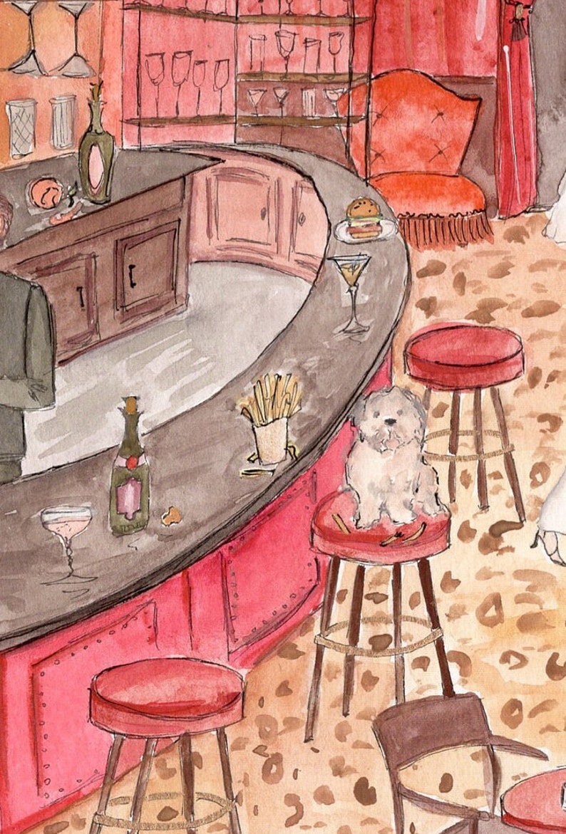 The nines nyc new york bar art cocktail wall art etsy