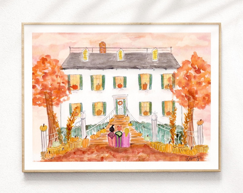 Hocus Pocus Painting / Sanderson Sisters Halloween Painting image 1