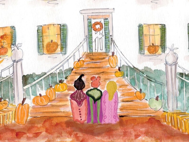 Hocus Pocus Painting / Sanderson Sisters Halloween Painting image 4