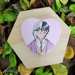 Dr stone Asagiri Gen Heart button