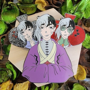 Dr. Stone Asagiri Gen enamel pin
