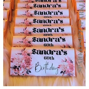 Personalized Candy Bar Wrappers Party Favors Metallic Foil Included ...