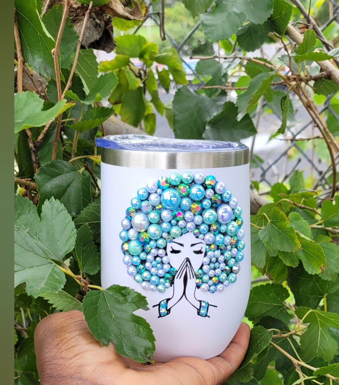 Wine Tumbler Wine Glass Travel Wine Tumbler Double Wall Etsy