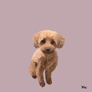 Custom, digital pet portrait - handmade, DIGITAL FILE ONLY