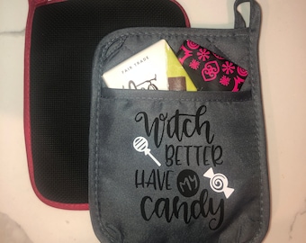 Halloween Pot Holders {Witch Better have my Candy}