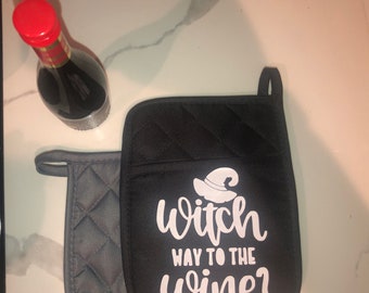 Porte-pot d’Halloween {Witch way to the Wine?}