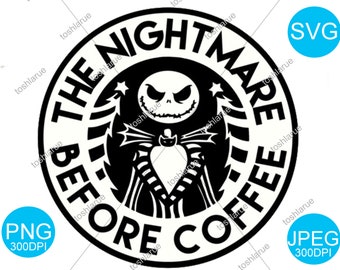 Download Nightmare Before Coffee Svg Etsy Yellowimages Mockups