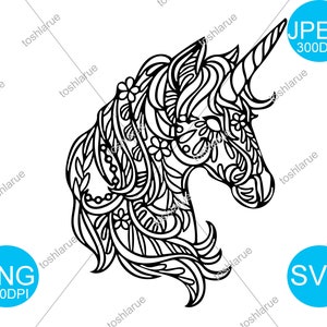 Download 3d Unicorn Mandala Svg Layered Mandala Multi Layer Mandala Etsy