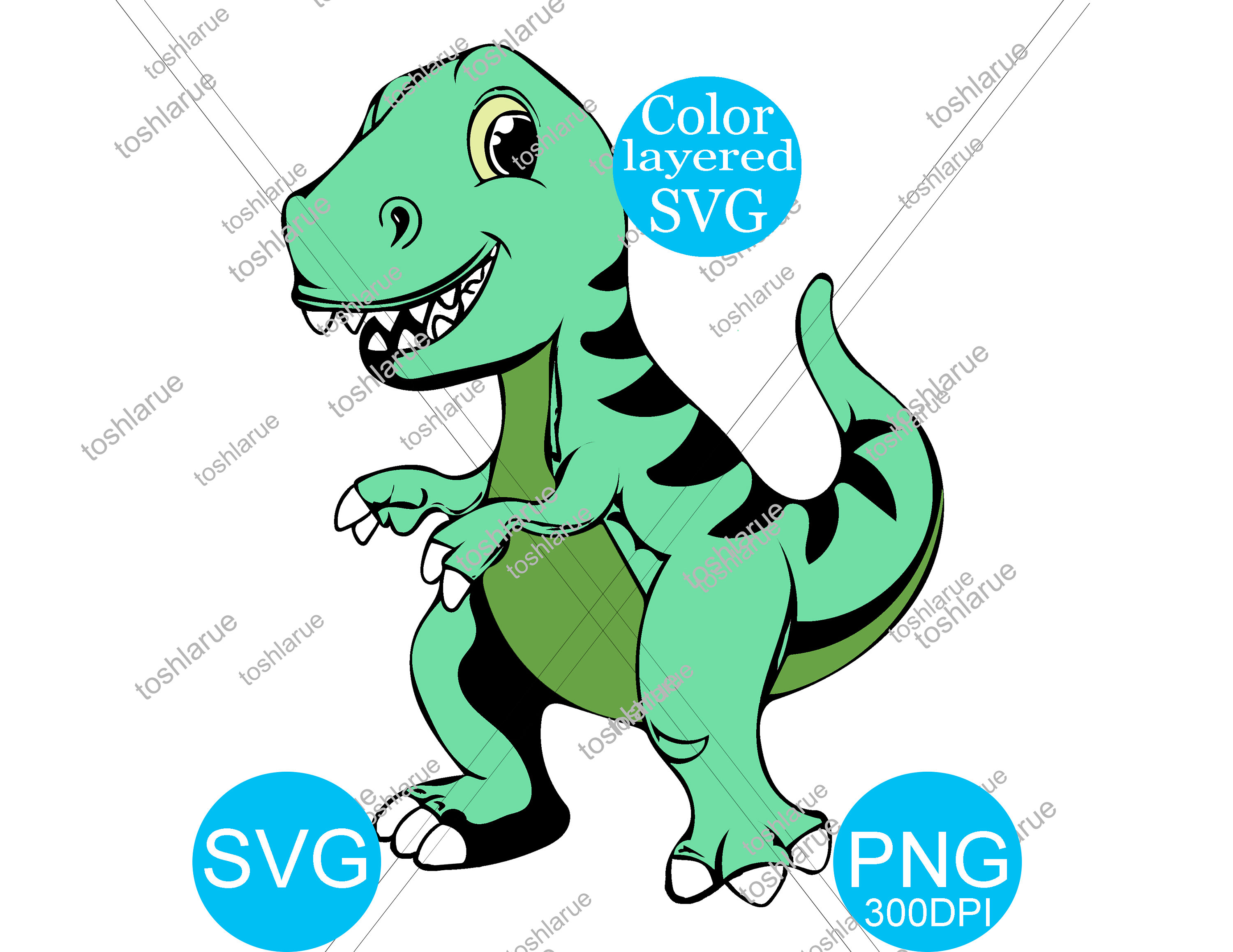 Download T Rex Dinosaur Layered And None Layered Svg Cut File Cricut Etsy