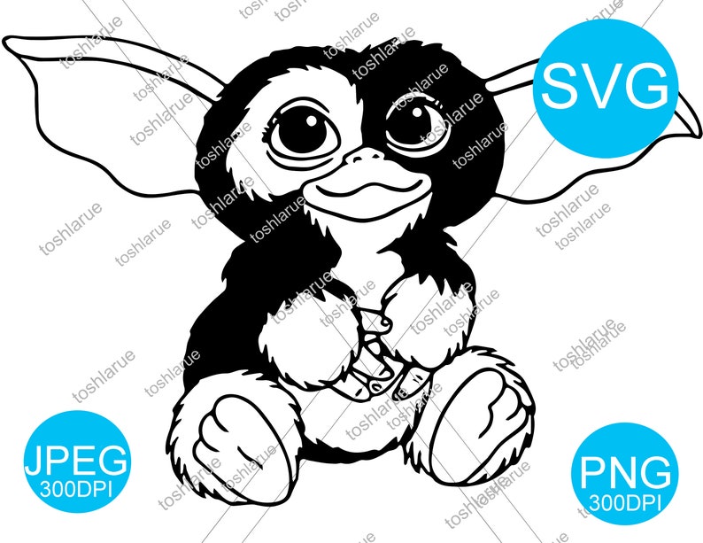 Download Gremlin Gizmo SVG cut Files Cricut Silhouette Sticker | Etsy