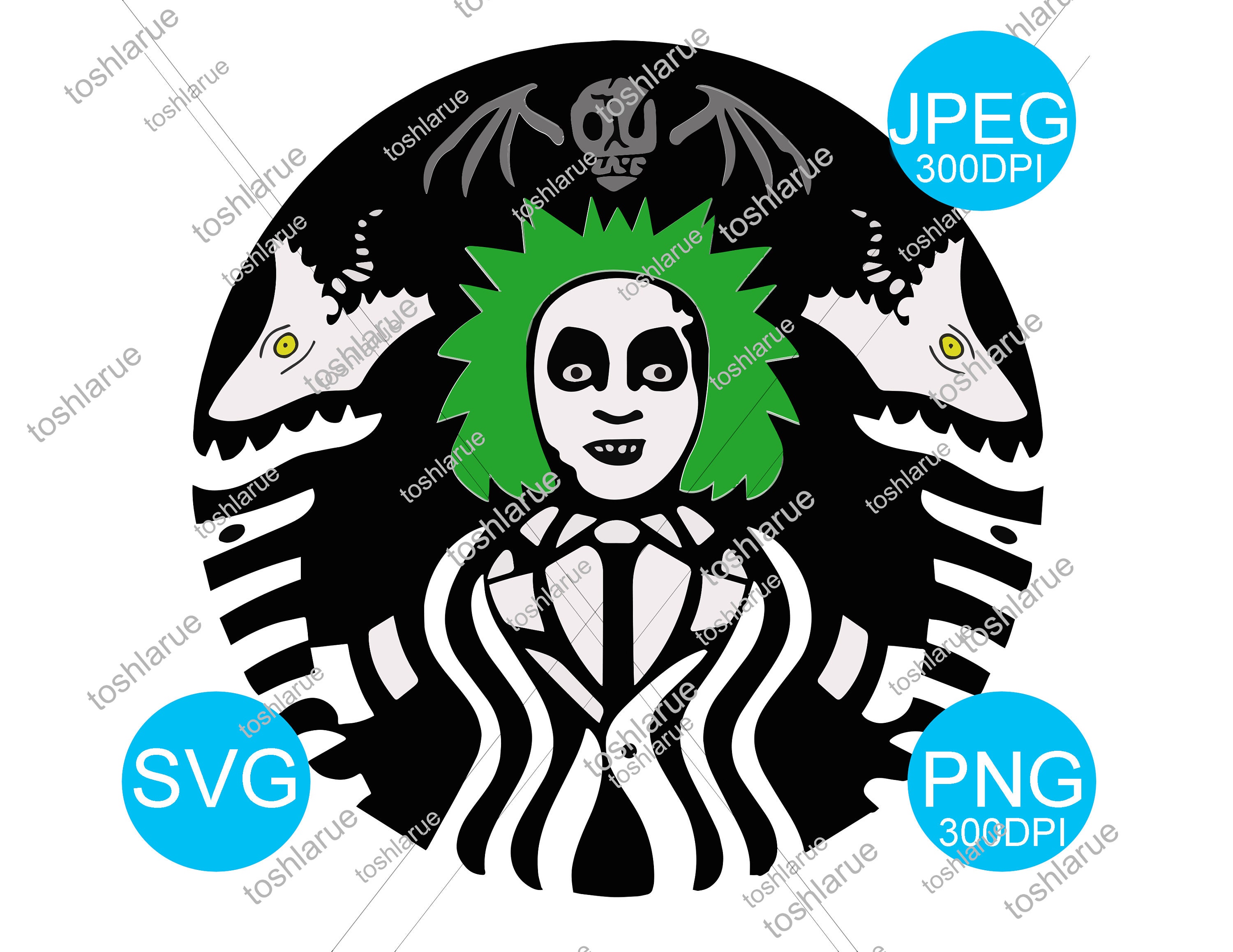 Beetlejuice Svg Beetlejuice Starbucks Logo Digital Cut File Svg Cricut