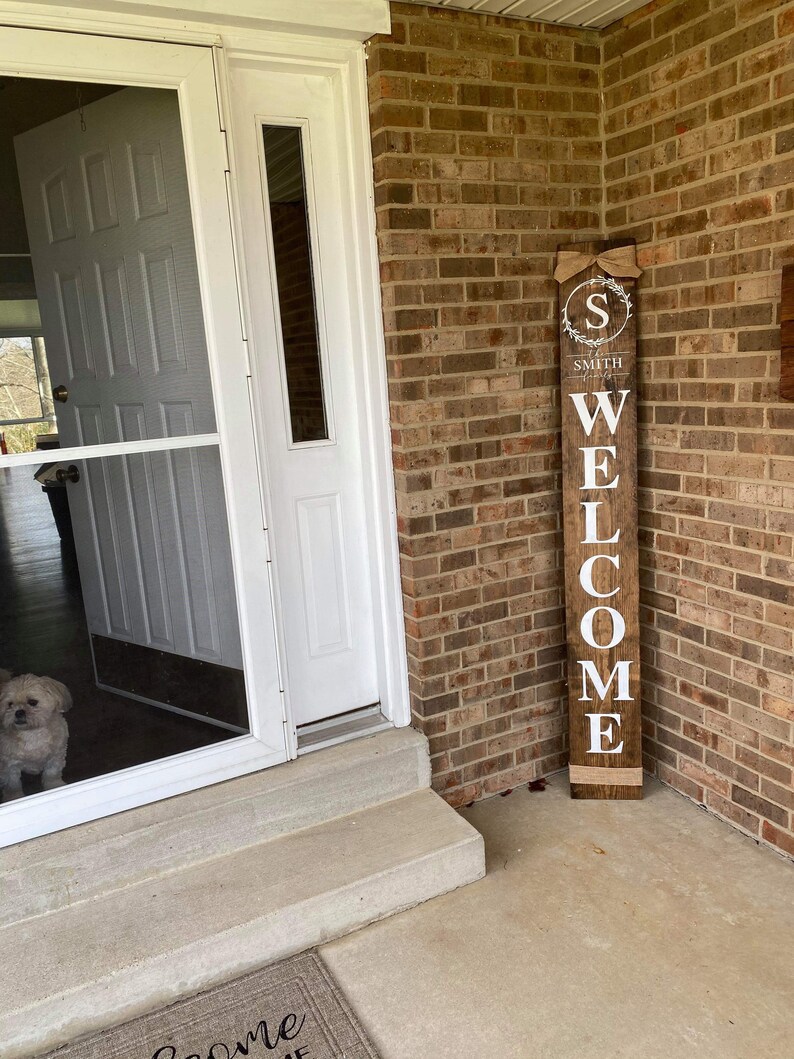 Personalized Welcome Sign Family Name Welcome Sign welcome | Etsy