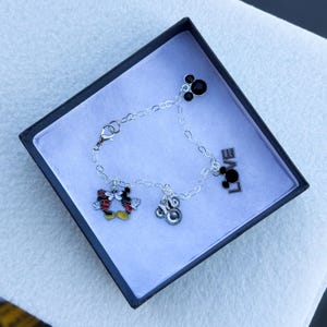 Musse Pigg-armband i sterlingsilver