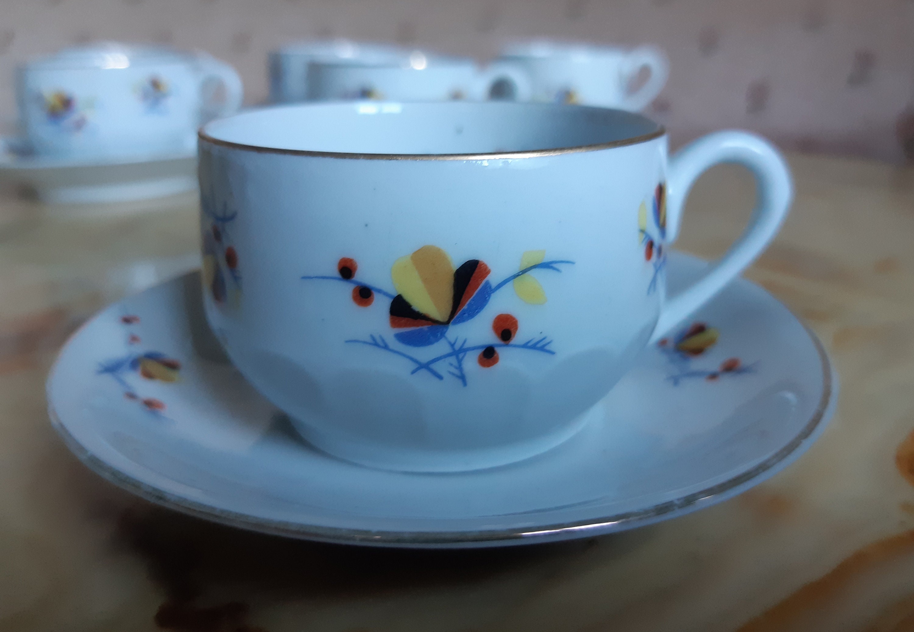 6 Tasses à Café Bareuther Bavière