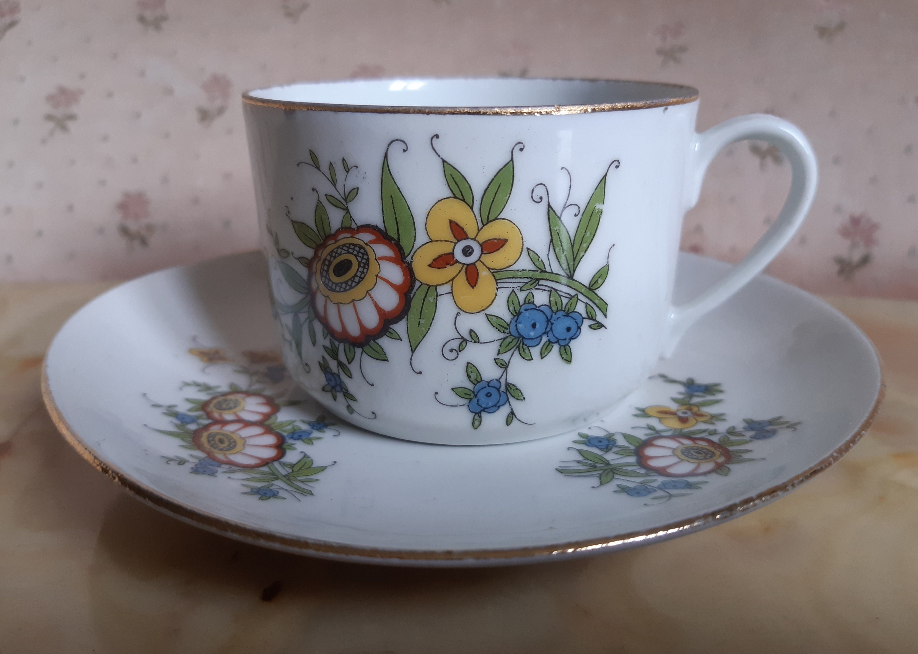 6 Tasses à Café Porcelaine, France