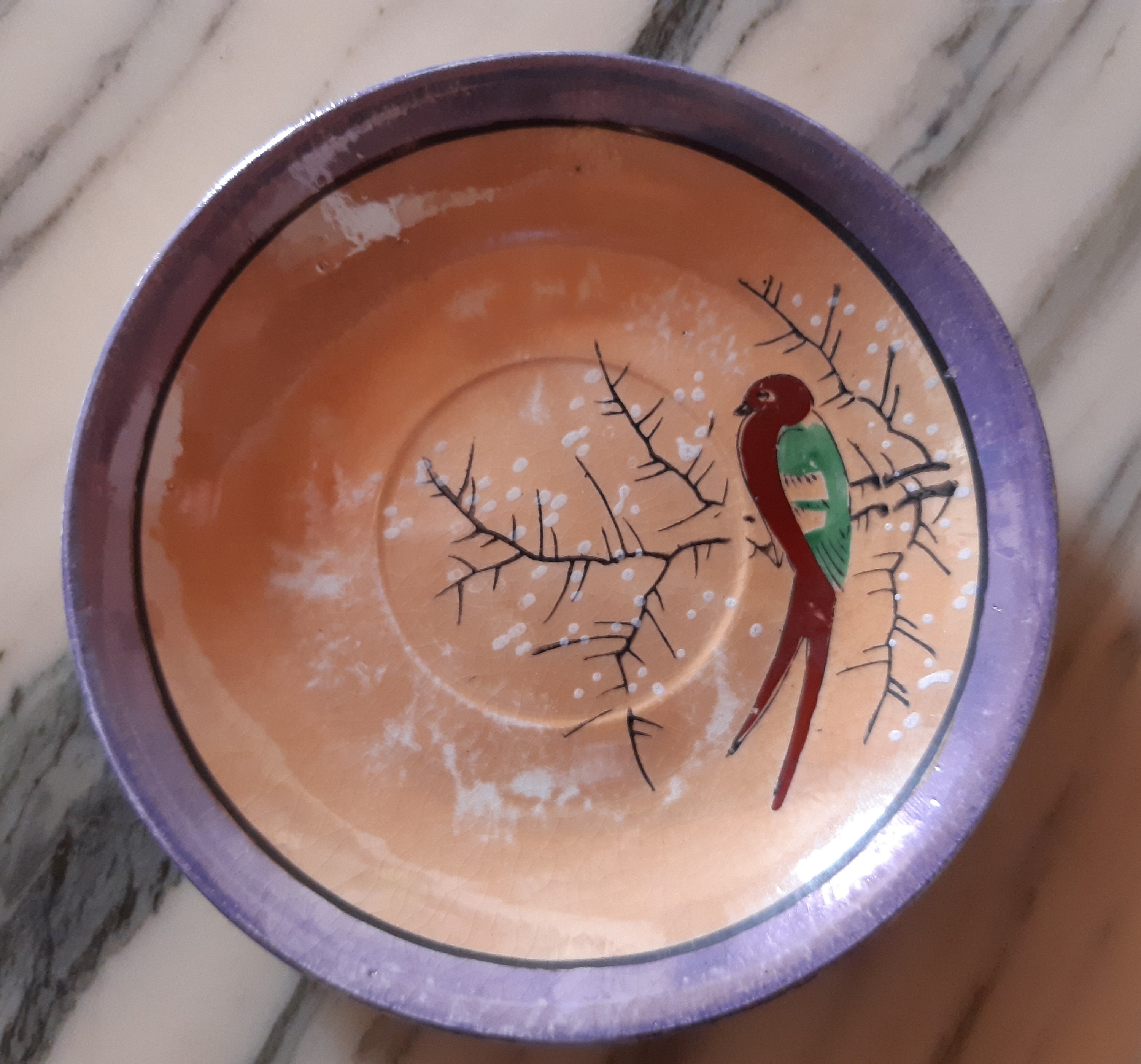 6 Soucoupes Anciennes Fabriquées Au Japon