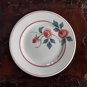 6 Céranord dessert plates Saint-Amand, France