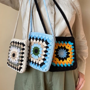 Bolsos de crochet, elige tu color, bolso de teléfono boho chic, mini bolsos elegantes y chic, bolso retro para todos los días, mini bolso para tus elementos esenciales, regalo para ella