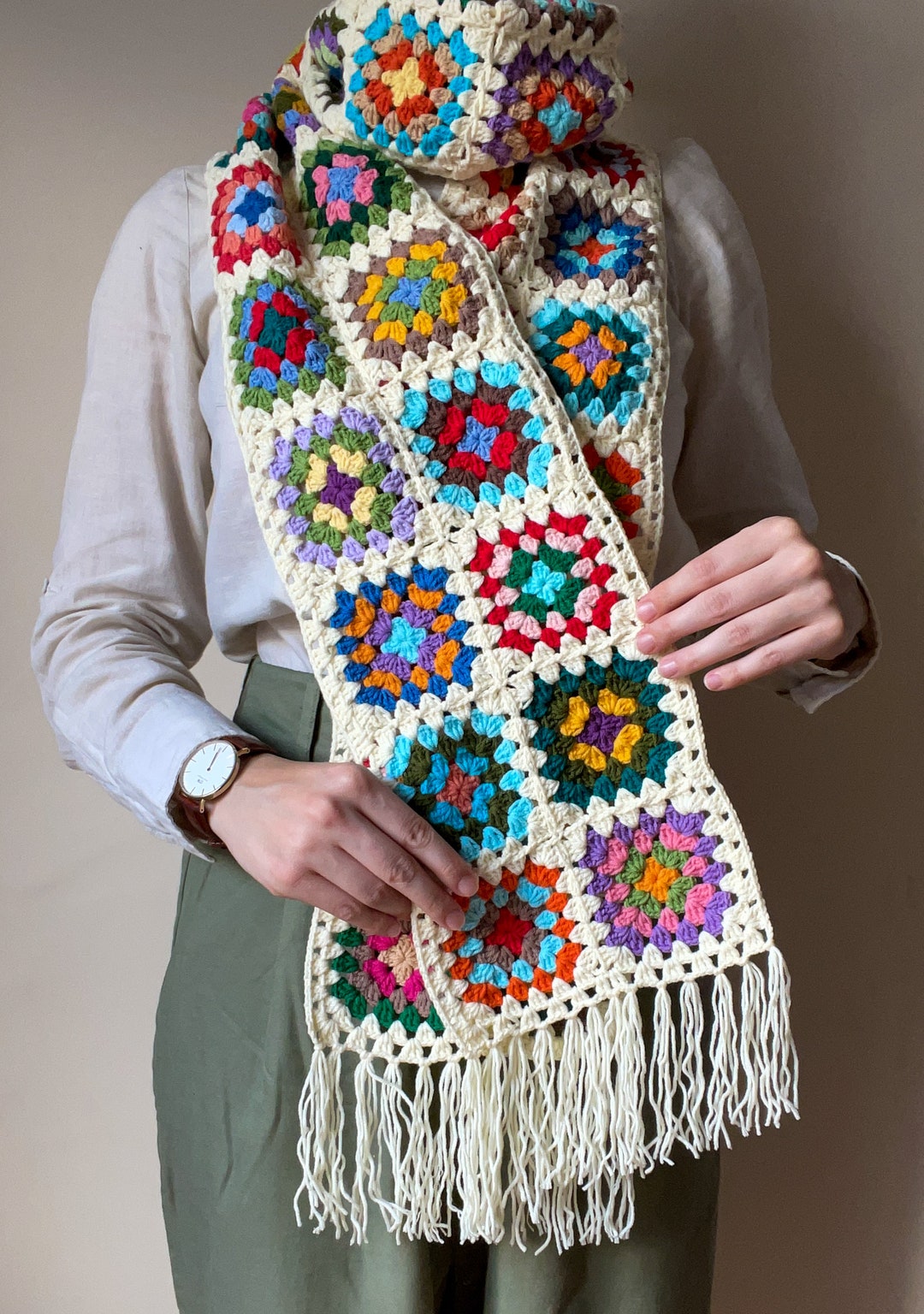 小物 perverze Square Pattern Scarf Square Pattern Scarf/Blue｜PERVERZE | パーバーズの公式