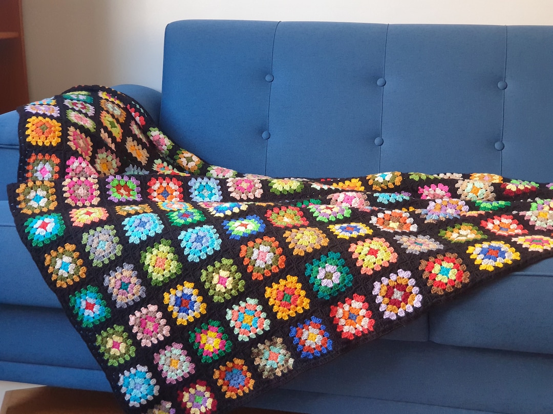52x71 Large Crochet Afghan, Roseanne Conner's Sofa Blanket, Big Bang