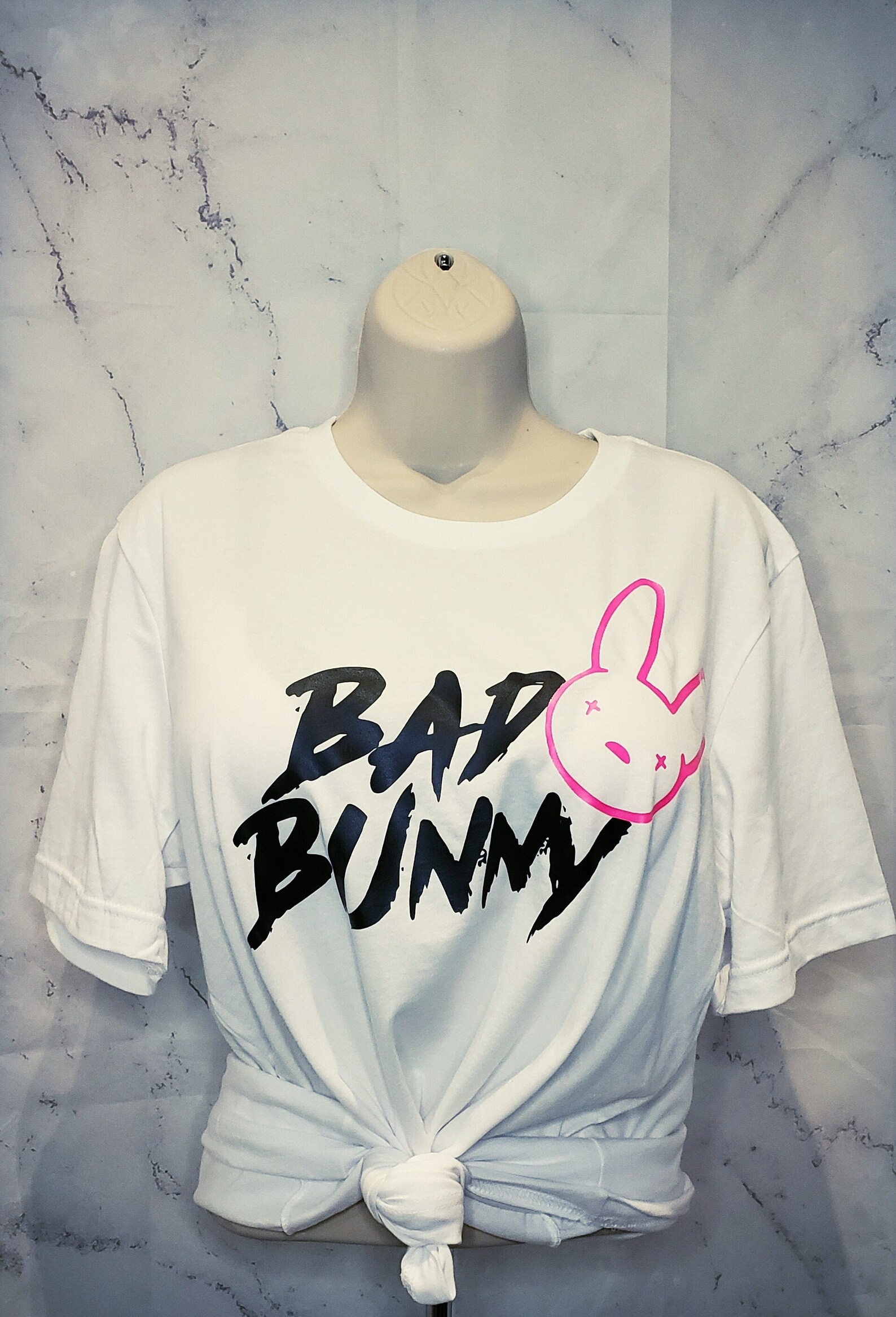Bad Bunny Shirt Bad Bunny Logo Tee Custom Bad Bunny Bad Etsy